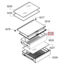 Стеклопанель холодильника Bosch KGD57/KGN5..