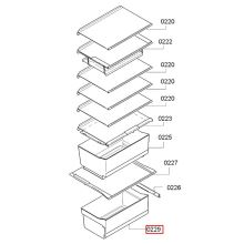 Овощной ящик холодильника Bosch KSV36..