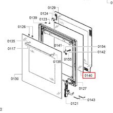Среднее стекло духового шкафа Bosch HGN10..