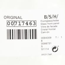 Наружное стекло дверцы духовки Bosch (черн.)