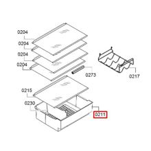 Выдвижной ящик холодильника Bosch KGE3.., KGV3..