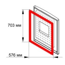 Уплотнитель двери морозилки Bosch KGM3/KGS3/KG3