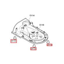 Резиновая ножка комбайна Bosch MCM5.., 4 шт.