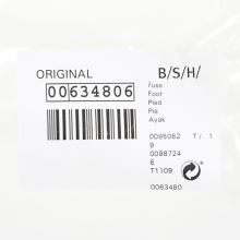 Ножка холодильника Bosch M6 L=35, серая