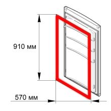 Уплотнитель двери холодильника Samsung, 570х910мм