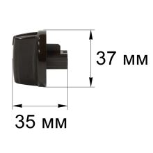 Ручка переключения плиты Gefest, коричневая