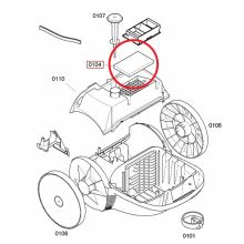 Выпускной фильтр для Bosch BSA2.., BSD2..