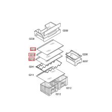 Стеклопанель для холодильника Bosch KG4/KD4