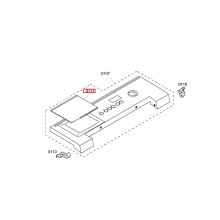 Откидная крышка стиралки Bosch WBB24