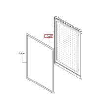 Дверь морозилки холодильника Bosch KGN36XW