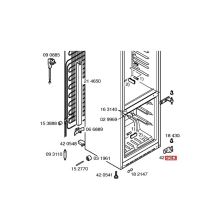 Шарнир двери холодильника Bosch KGS3/KGP/3KE
