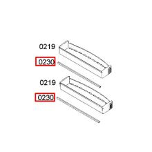 Планка полки холодильника Bosch KSU40/KSU44/P1KC 00439381