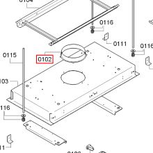 Труба вытяжки Gaggenau AC402181/01