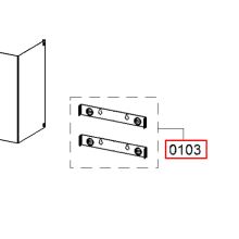 Крепление воздуховода вытяжки Siemens LC64/94.., Bosch DWP64/94..