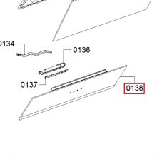 Стеклянная декоративная планка вытяжки Bosch DWK6...