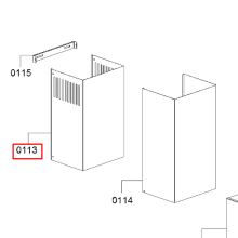 Верхний воздуховод вытяжки Bosch DWK65AJ80R..