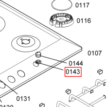 Уплотнитель ручки плиты Bosch PCP612..