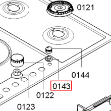 Уплотнитель ручки плиты Bosch PCR7/9..