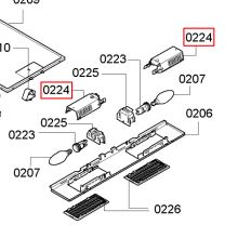 Рефлектор вытяжки Bosch DWA06/07/09.., Siemens LC64/74BA520..