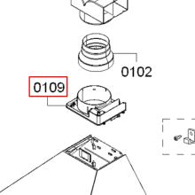 Крепление воздуховода вытяжки Bosch DWW063461..