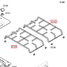Решетка плиты Bosch PCD61..