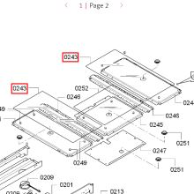 Стеклянная боковая полка вытяжки Gaggenau AW400190/402190..