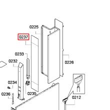 Стеклянная полка вытяжки Bosch DWB099752..