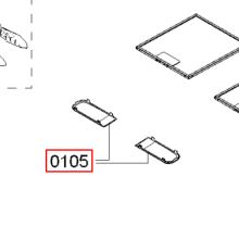 Стекло лампы вытяжки Bosch DWW063461/02