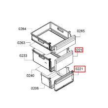 Панель ящика холодильника Bosch KGN39AD/KGN39AW