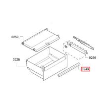 Планка ручки холодильника Bosch KIF41/KIF82