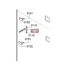 Дверной шарнир холодильника Bosch KG39EA/KGV39XL