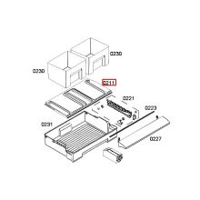 Крышка ящика холодильника Bosch KG/3KF/RB27