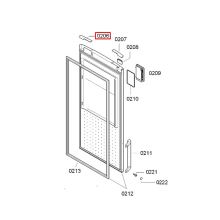 Крышка двери холодильника Bosch KG39