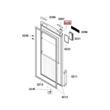Крышка двери холодильника Bosch KG39/KGF39