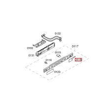 Крышка планки холодильника Bosch K56/KG39/KGF