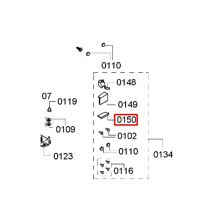 Крышка шарнира холодильника Bosch P1KNB/BD57/K58