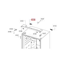 Левая крышка холодильника Bosch KFN91/B26