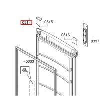Крышка двери холодильника Bosch KGS36/KGN39