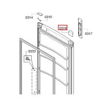 Крышка двери холодильника Bosch KG36/KGN39