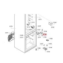 Дверной шарнир холодильника Bosch KGN57/BD30