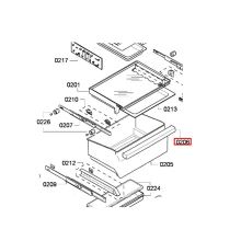 Планка ручки холодильника Bosch RB28/RT28