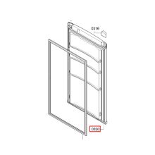 Дверь холодильника Bosch KGN36X25