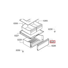 Профилированная полоса холодильника Bosch KG39N/KGN39XW