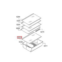 Стеклопанель холодильника Bosch KGE39XK/KGV39XW