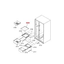 Стеклопанель холодильника Bosch RS495