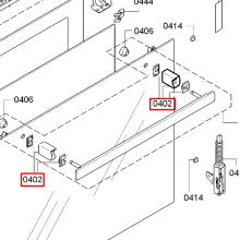 Заглушки ручку СВЧ Bosch HBA2/3/5/7..