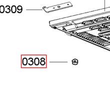 Ножка СВЧ Bosch HMT82/84..