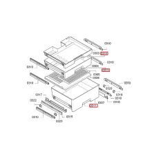 Ручка ящика холодильника Bosch KG39/K56