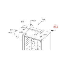 Правая крышка холодильника Bosch KFN91/B26