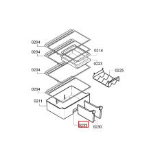 Ручка ящика холодильника Bosch KG36VY37